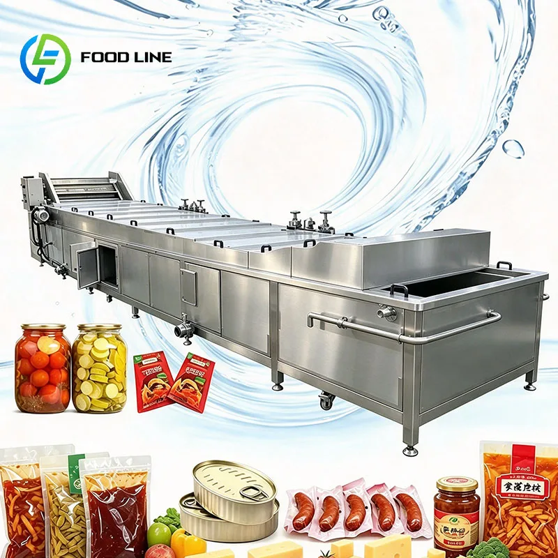 Food Pasteurization Machine Continuous Sterilizer for Packaged Rice Milk and Nut Based Drinks Customized