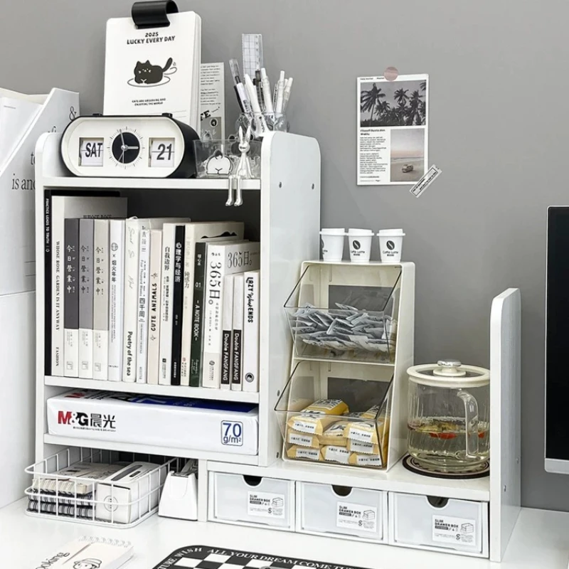 Stationery Room-specific Office Storage Bookshelf Drawers File Gadgets Pen Desk Storage Dorm Essentials Repisa Home Accessories