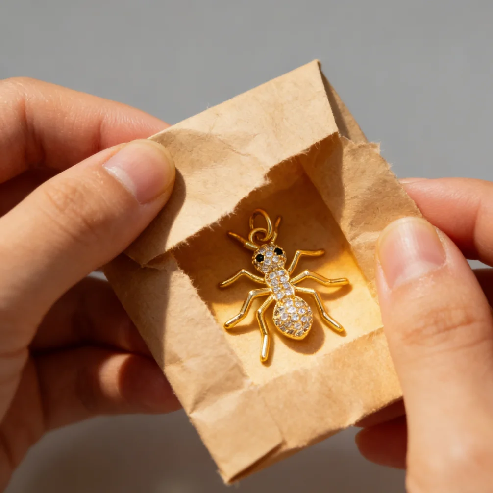 

2Pcs Pendant Handmade Brass Zircon Cute Fish Turtle Ant Animal Shape Charms for DIY Jewelry Bracelet Necklace Making Accessories