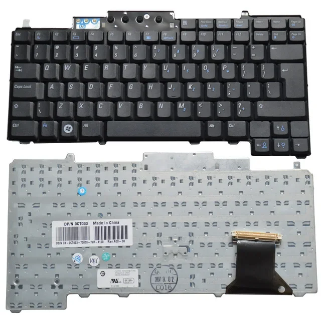 

Клавиатура США черная для ноутбука DELL Latitude D630 D620 D830 D820 PP10S PP18L M65