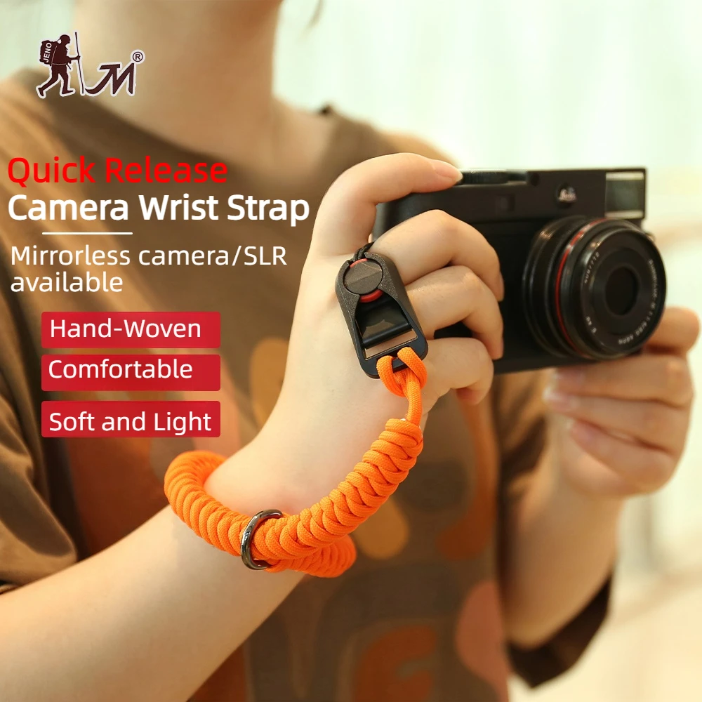 Woven Camera Wrist Strap Quick Release Hand Rope Belt for Canon R5 R6 R8 Sony 7C A6700 Nikon Z8 Z7II Z6II Fuji DSLR Accessories