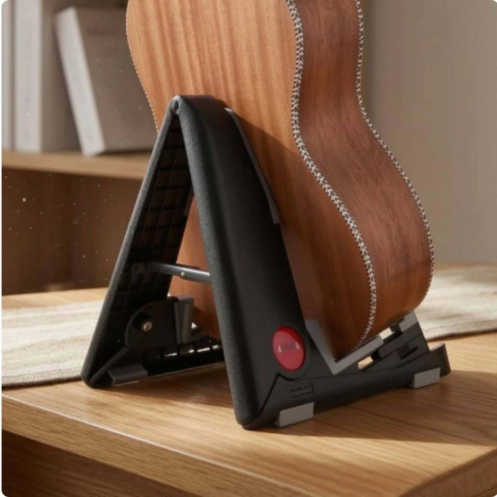 

Foldable Guitar Stand Hinged A-Shaped Guitar Stand Instrument Holder Triangular Music Gear Padded Touch-Points