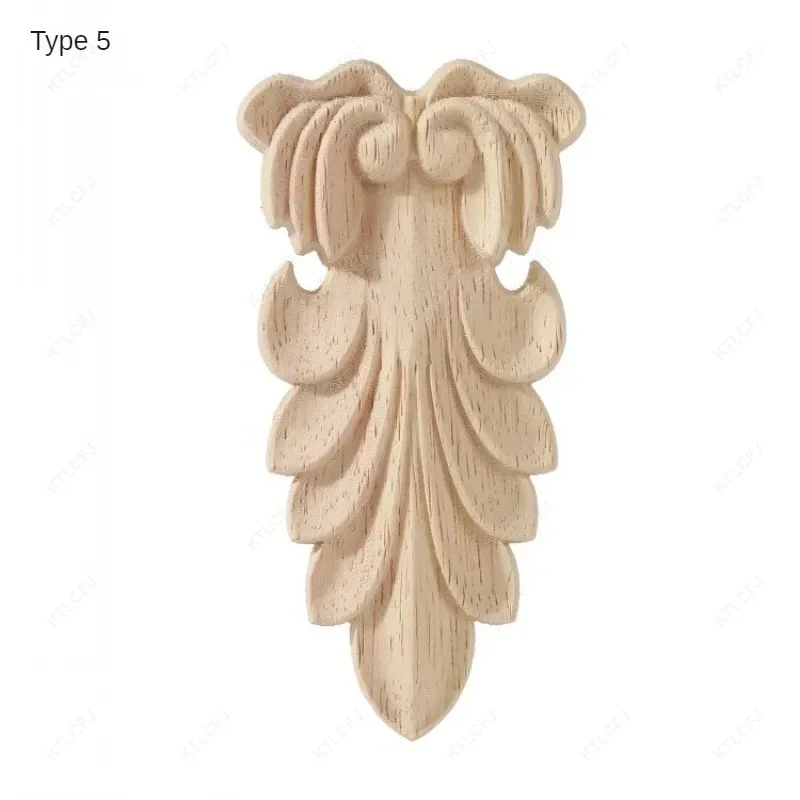 Solid Wood Carved Beam Support Roman Column Head Wardrobe Carved Column Head European American French Column Head Decal Decor