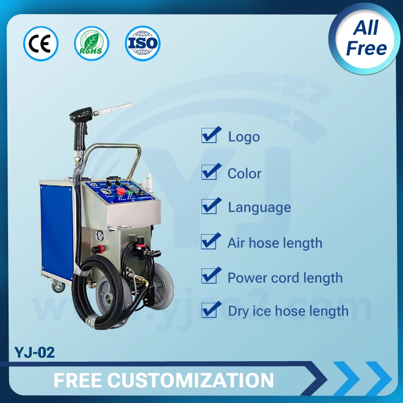 Dry Ice Machine for Cars Automotive Engine Cleaning Equipment Effectively Remove Oil Carbon Dirt Without Damage