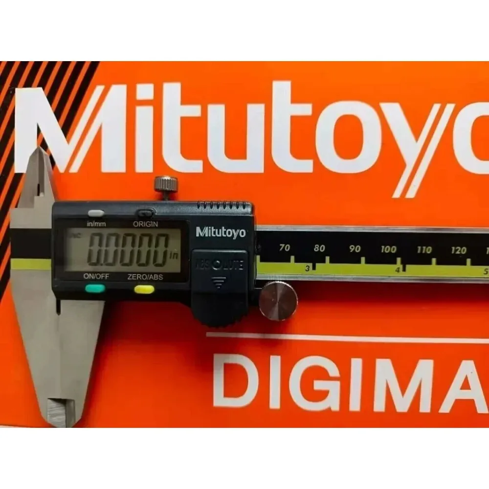 Mitutoyo Digital Caliper Stainless Steel  Absolute Digimatic Caliper, 0-6"/150mm Range 500-196-20 Paquimetro Digital