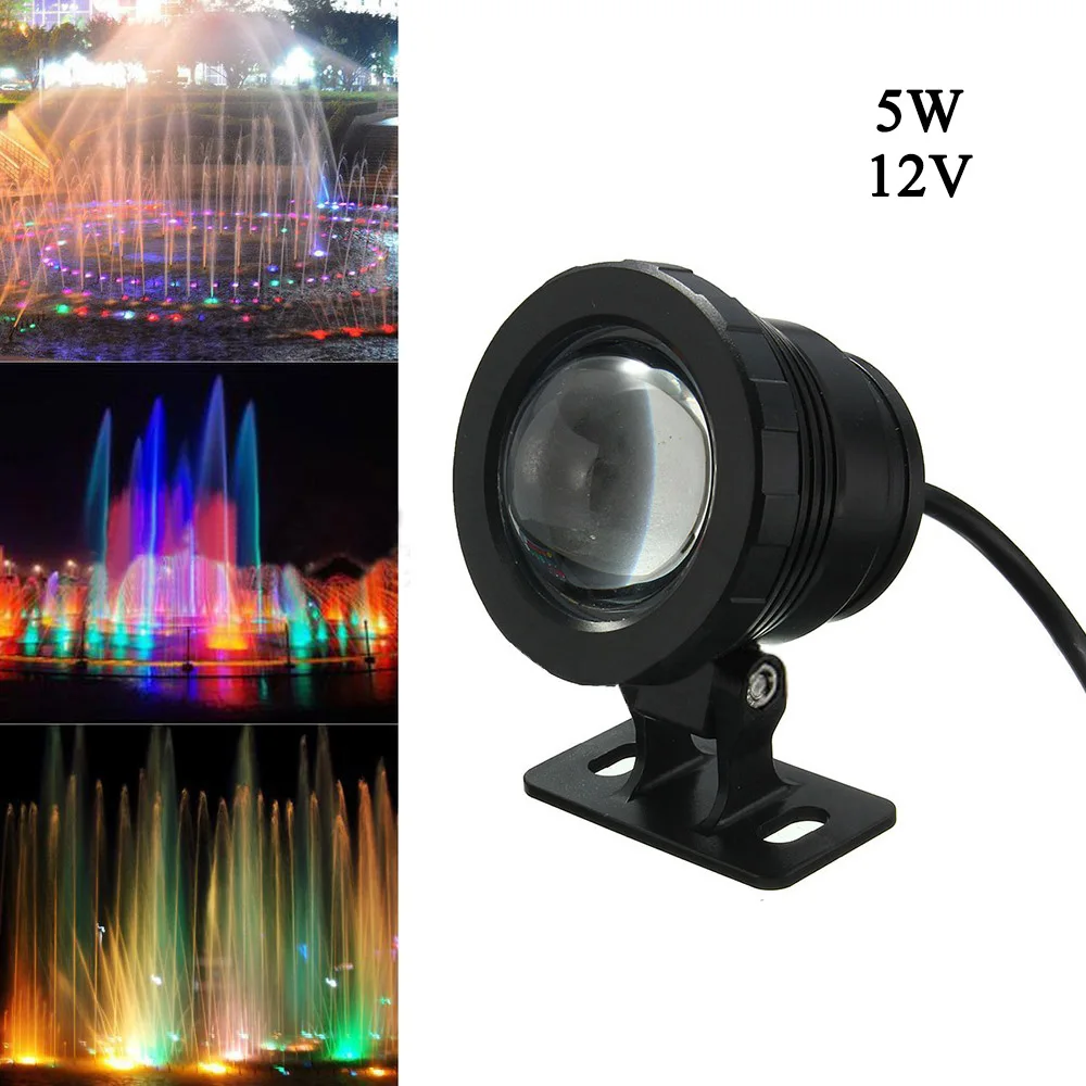 RGB LED Lâmpada Subaquática com Controle Remoto, Impermeável, Piscina, Lagoa, Aquário, Luz LED, IP65