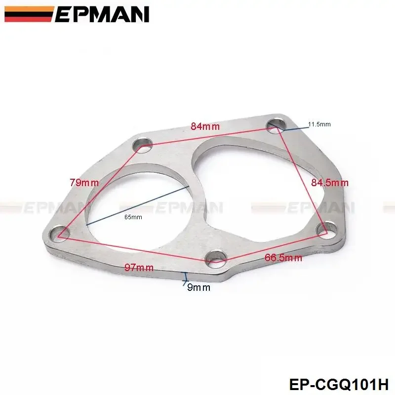 EPMAN Performance Turbo Exhaust Pipe Flange For Mitsubishi Lancer EVO 4~9 Dump Outlet Pipe EP-CGQ101H