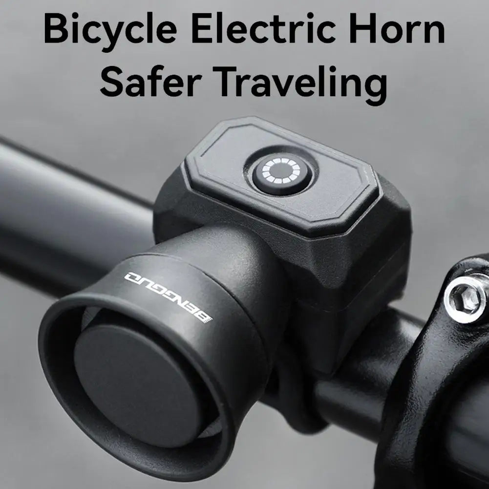 Wiederaufladbare elektrische Fahrradhupe, 120 dB laute Fahrradklingel, IPX6 wasserdicht, 5 Klangmodi, schnelle Montage für MTB, Rennrad, Roller – Detail 8