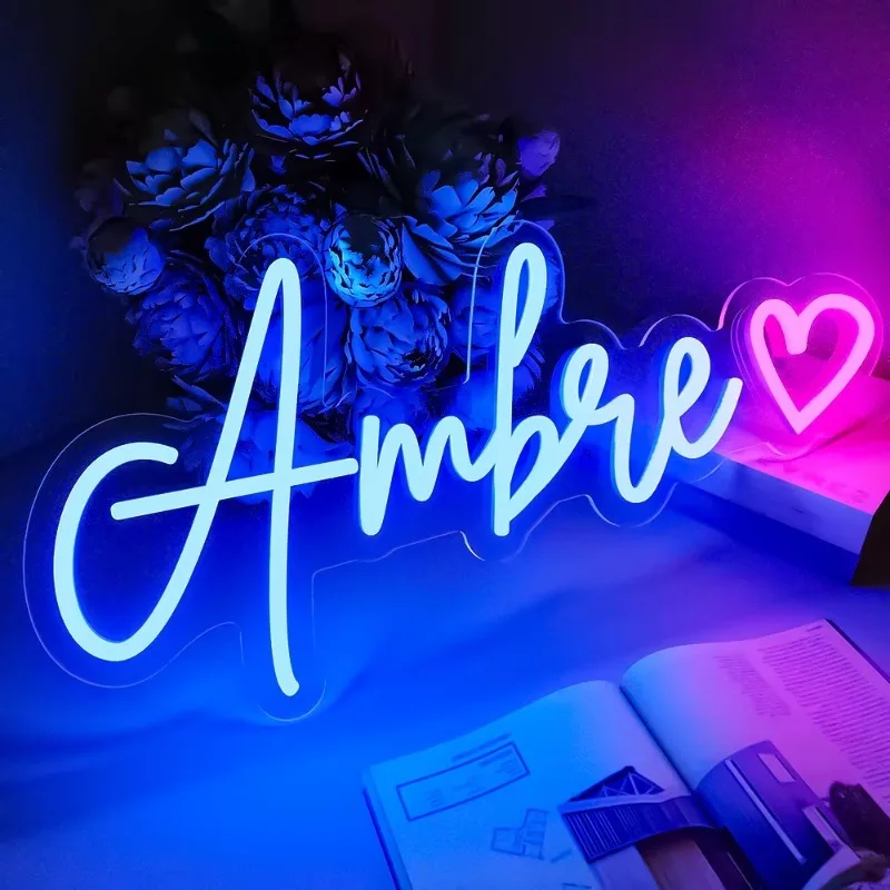 

Custom Neon Sign Led Name Gift for Kids Custom Logo LED Neon Light Sign Teenage Gifts for Wall Decor Bedroom Wedding Decor Party