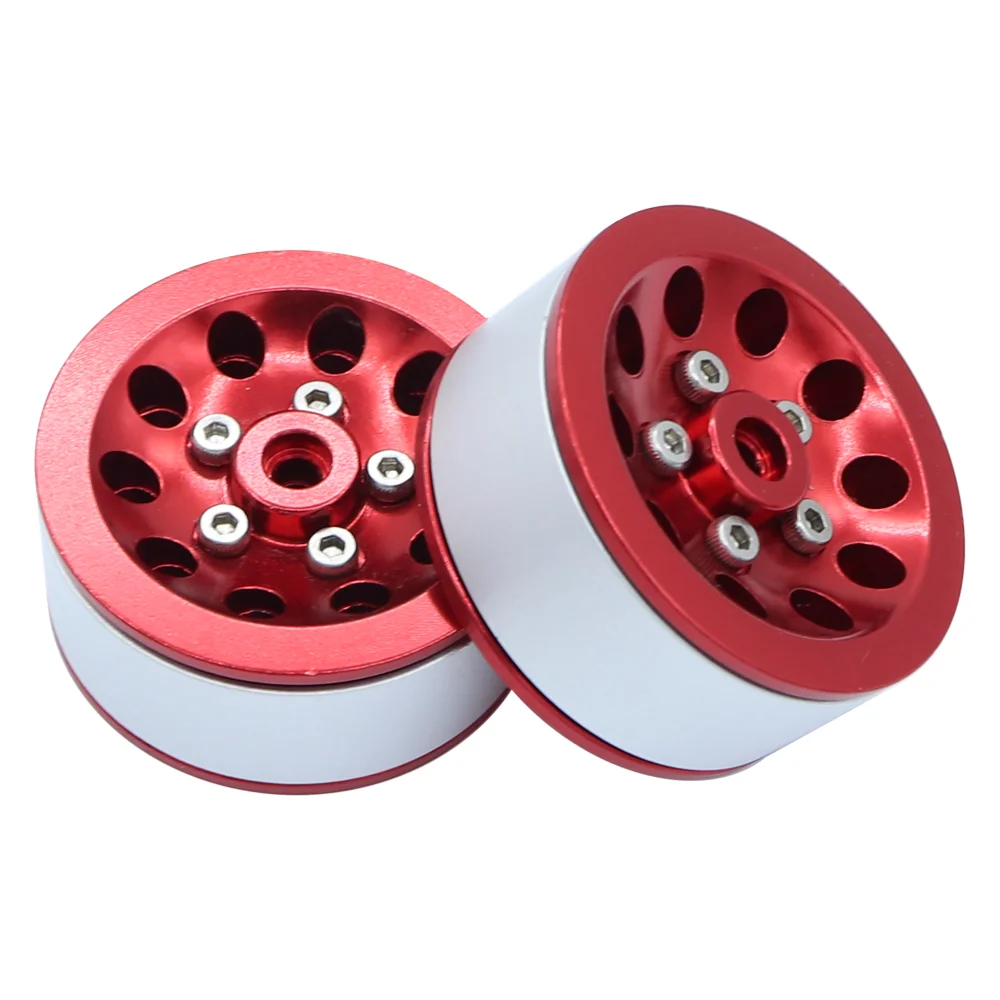 Metal Beadlock Wheel Hub Rims with Tires for 1/16 WPL C14 C24 B14 B24 B16 1/12 MN78 MN99S MND90 RC Car Upgrade Parts