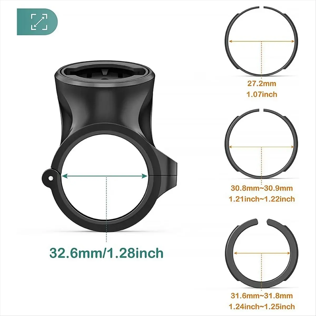 *ESTR Seat Post Quarter Turn Mount for Garmin Varia RTL510 RTL515 RVR315 Rearview - Fit 27.2mm 30.9mm 31.6mm Bars Seatpost