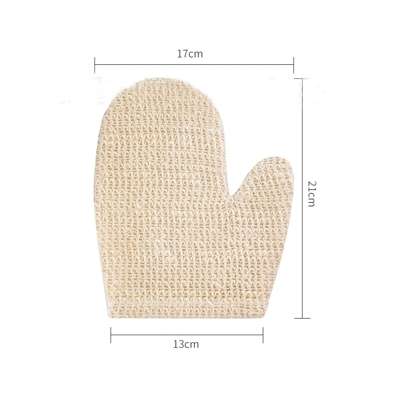 Sisal Bath Peeling Exfoliating Mitt Glove For Shower Scrub Gloves Resistance Body Massage Tool Wash Skin Moisturizing SPA Foam