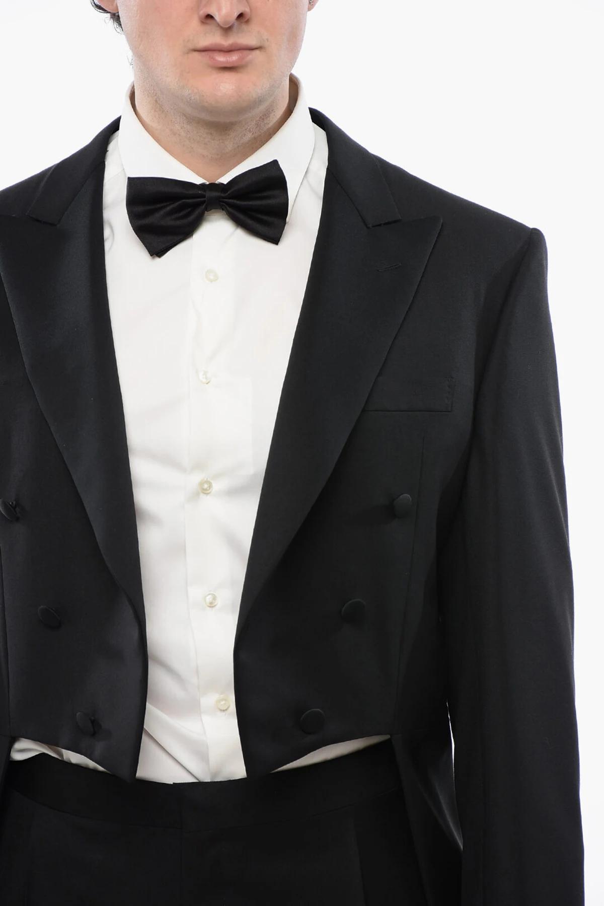 Nova chegada sob medida 2 peças ternos masculinos calças fraque pico lapela duplo breasted cetim formal bola ternos de festa à noite personalizado