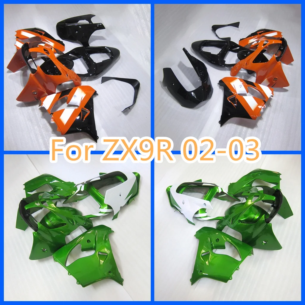 ABS Plastic High Grade Motorcycle Fairing kit for Kawasaki ZX-9R 2002 2003 ZX 9R 02 03 ZX9R Rebuild Street Sport Bodywork Parts