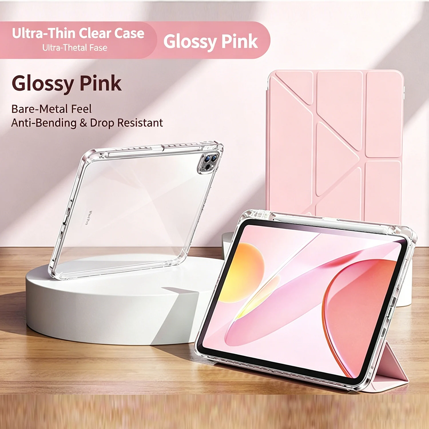 Hülle für iPad Air Pro Mini 8.3 9.7 10.2 10.9 11 12.9 13 (A16) 11. 10. 9. 8. 7. 6. 5. Generation Magnetische Flip-Smart-Cover – Detail 1