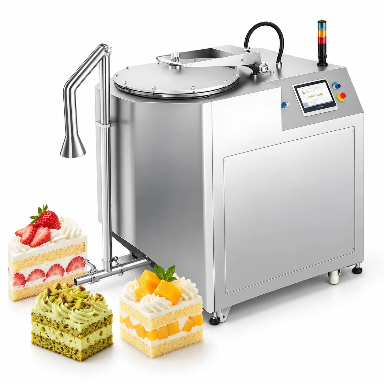 High Capacity Stainless Steel Industrial Bakery Cream Mixing Processing Production Mixer Equipment Cream Whipping System