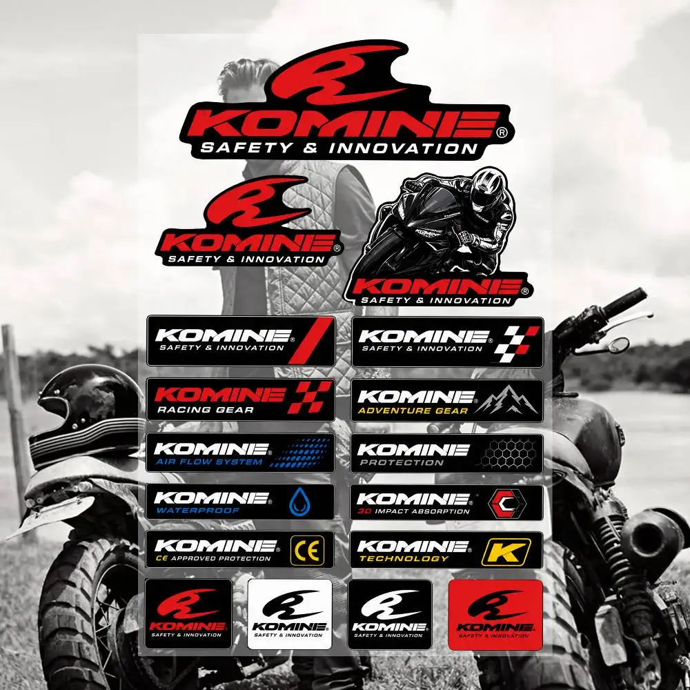 K-OM-I-n-E- Aesthetic Graffiti Stickers Waterproof PVC Decals for Car Motorcycle Skateboard Helmet Notebook