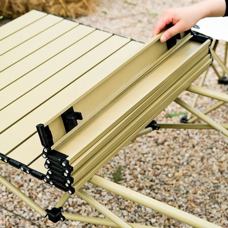 Camping Carbon Steel Foldable Table Chairs Set Durable Portable Outdoor Picnic Outdoor Table Folding Table Camping Picnic Table