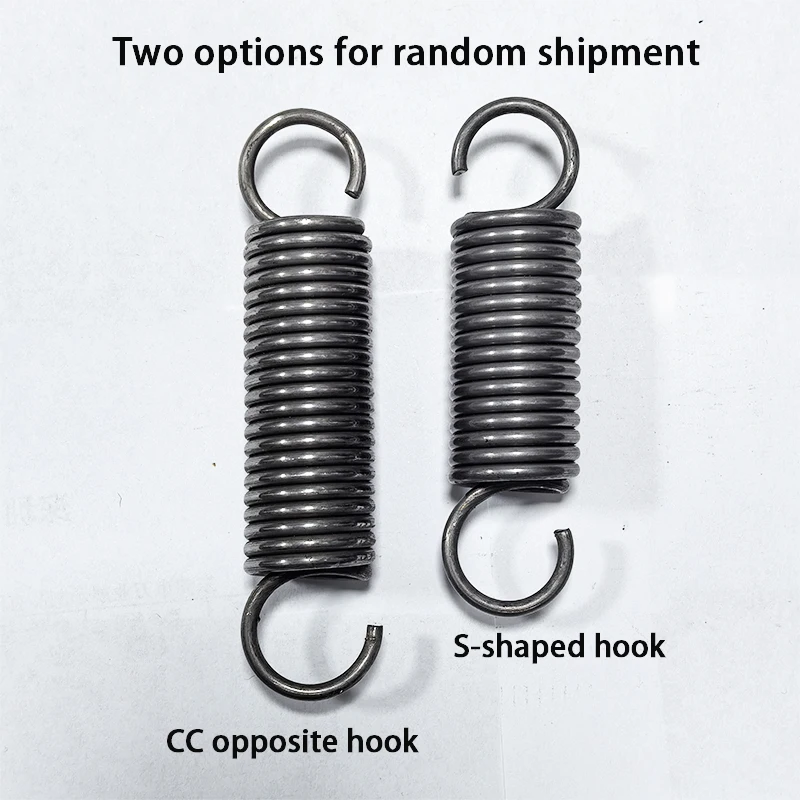 Średnica drutu 1,0 mm 1,5 mm 2,0 mm Otwarty hak Sprężyna naciągowa Mocna, przedłużona sprężyna
