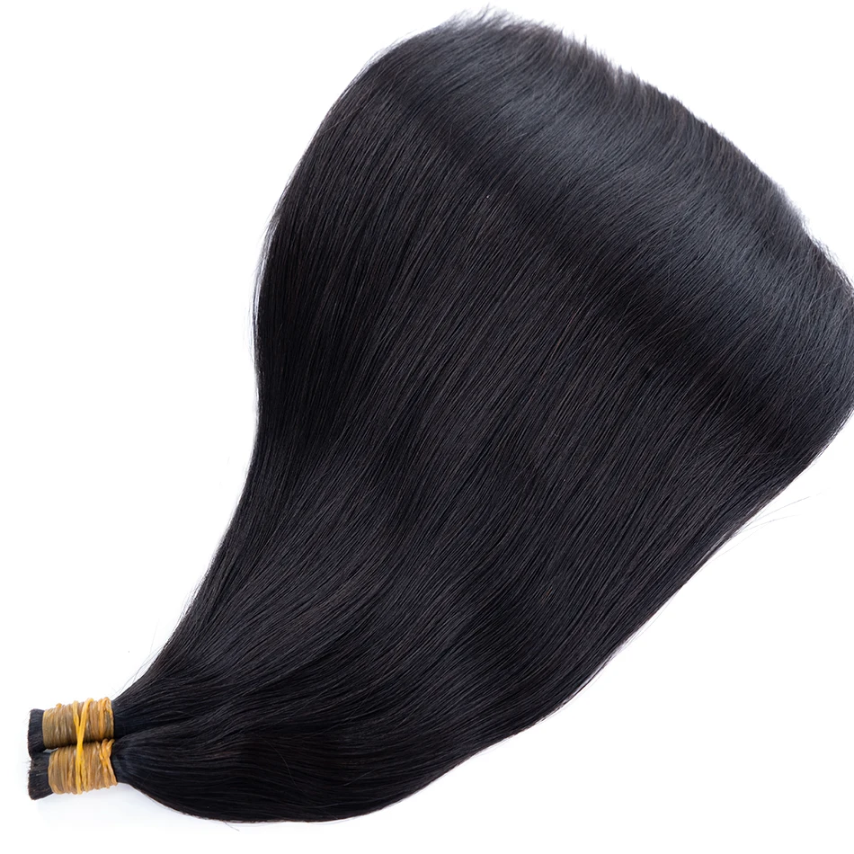 샤인헤어 100% 인모 헤어 번들, 미가공 천연 블랙 본 스트레이트 인모 헤어 익스텐션, 벌크 헤어