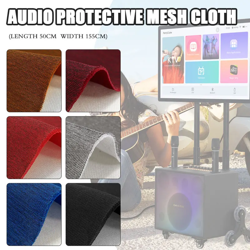 

Thicken Speaker Cloth Encrypted Grille Audio Stereo Dustcloth Filter Audio Mesh Fabric Radio Stereo Sound Box Net Cover