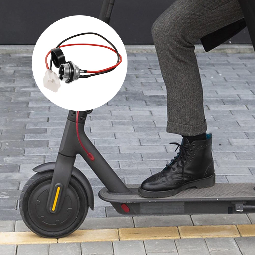 

2pcs Motorcycle Charging Connector Durable Electric Port Easy Installation Universal Compatibility Scooter Replacement