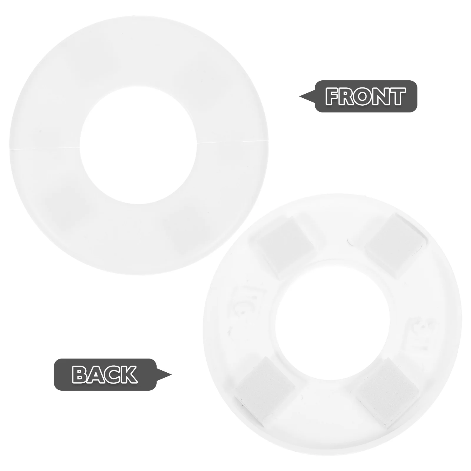 2 قطعة غطاء سلم حمام السباحة خواتم درابزين طوق لوحات لحماية أنابيب حمام السباحة فوق الأرض ملحقات سلامة حمام السباحة #4