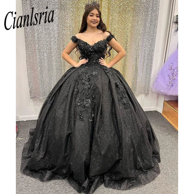 Robe princesse rose en dentelle 15 ans 16 ans epaules denudees application 3D