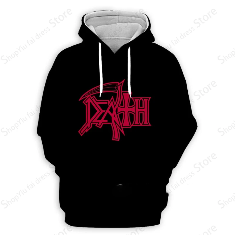 Heavy Metal Rock Band Death 3d Print Graphic Hoodies Men Women Fashion Street Oversized Hoodie Music Sweatshirt Boy Coat Y2k