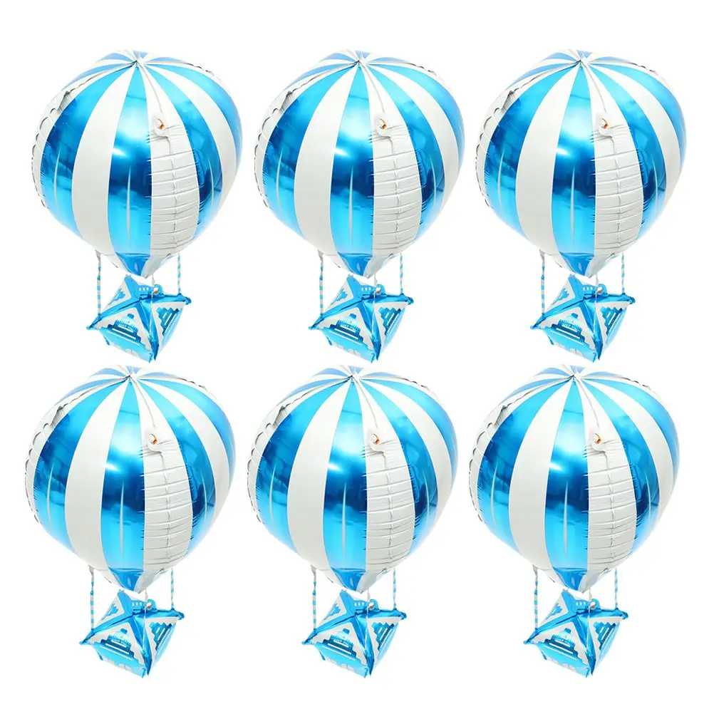 

6 Pcs Decorations Aluminum Foil Shaped Hot Air Balloon Child Party Supplies Hot Air Balloon Party Decorations Spring Festive