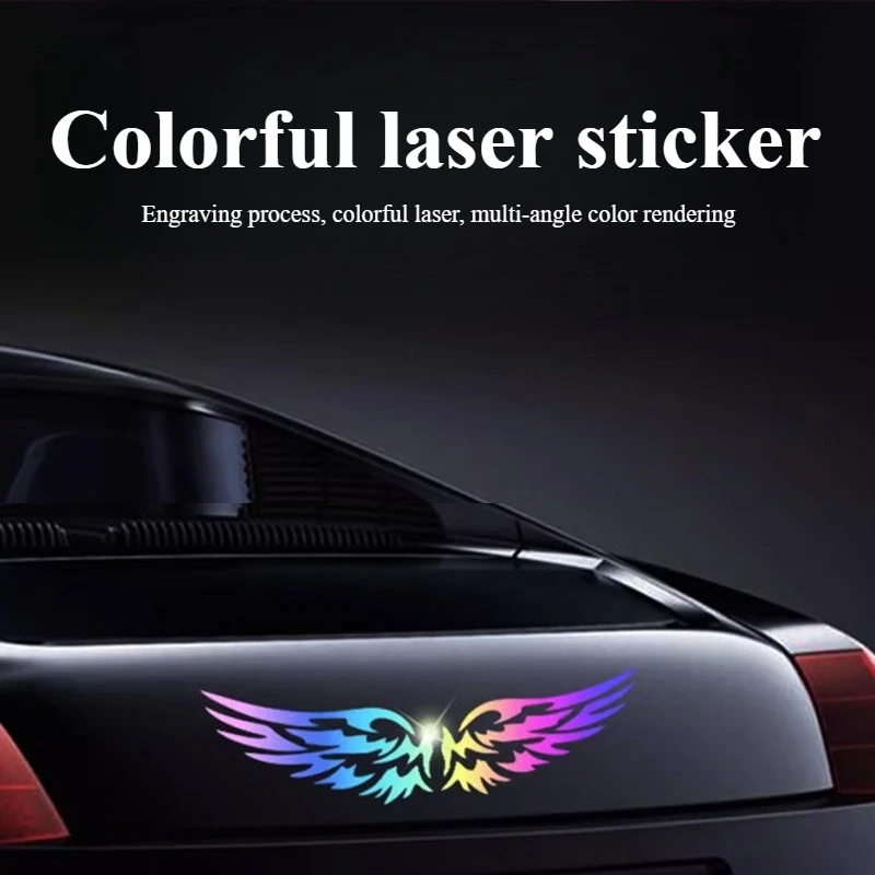 

Colorful Laser Car Stickers Block Scratches, Universal Models, Body Stickers, Flowers, Waterproof and Sunscreen
