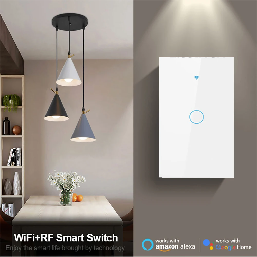 Szaoju EWelink APP  Touch Switch Light Wall Smart Switch EU Smart Home Life Alexa Google Home Bluetooth RF Remote ​1/2/3Gang