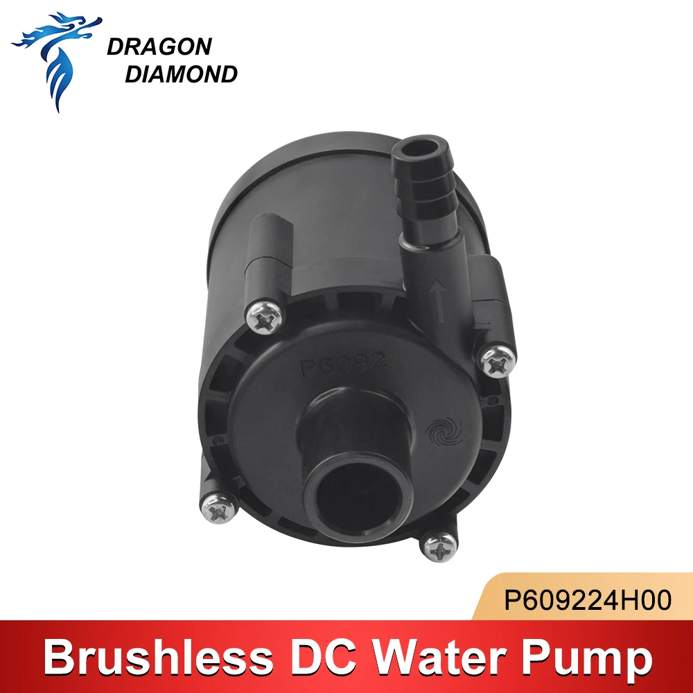 Bomba de agua de CC sin escobillas, Motor sin escobillas de 48W, flujo de 16l/Min, 16m, pequeña bomba de agua P609224H00 para enfriador láser de grabado