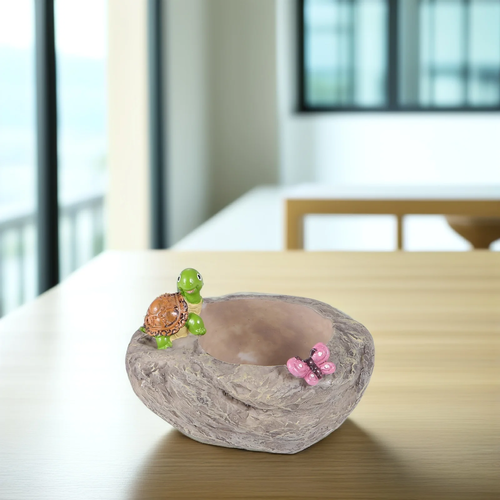 

Lovely Green Resin Turtle Succulent Plant Pot Small Desktop Decor Office Home Indoor Flowerpot Container Space Saving Planter