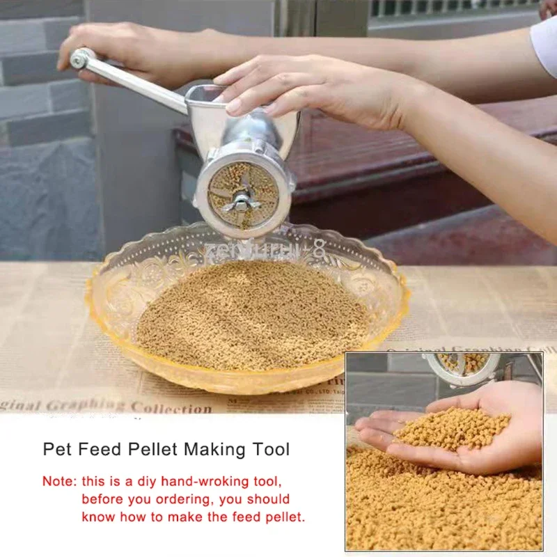 Manual Feed Pellet Machine Small Animals Food Feed Granulator  Fish Bird Cat Dog Pet Feed Pellet Making Processing Tool