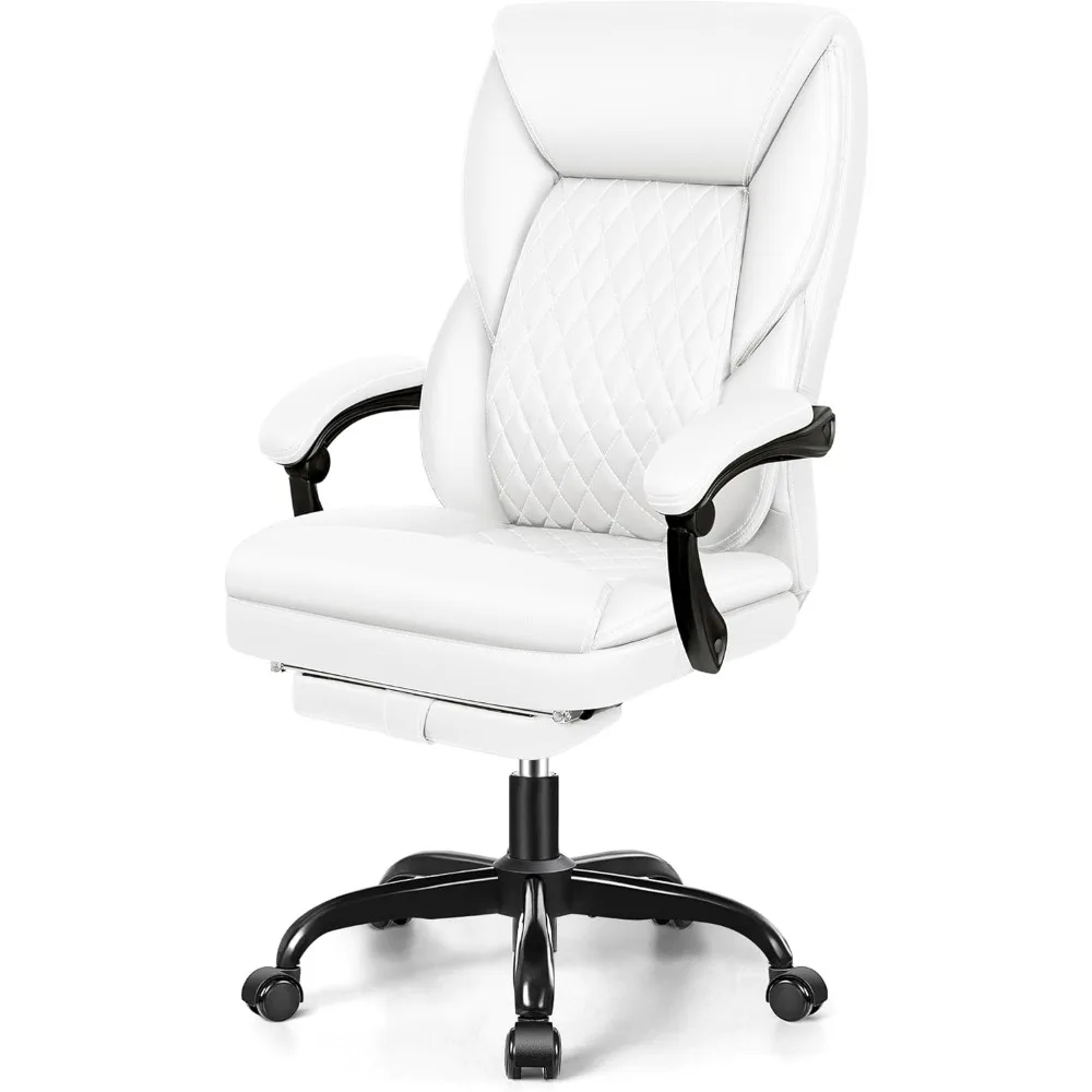 

Office Chair, Big and Tall Executive Chair with Foot Rest Ergonomic Office Chairs Home Office Desk Chairs Reclining High