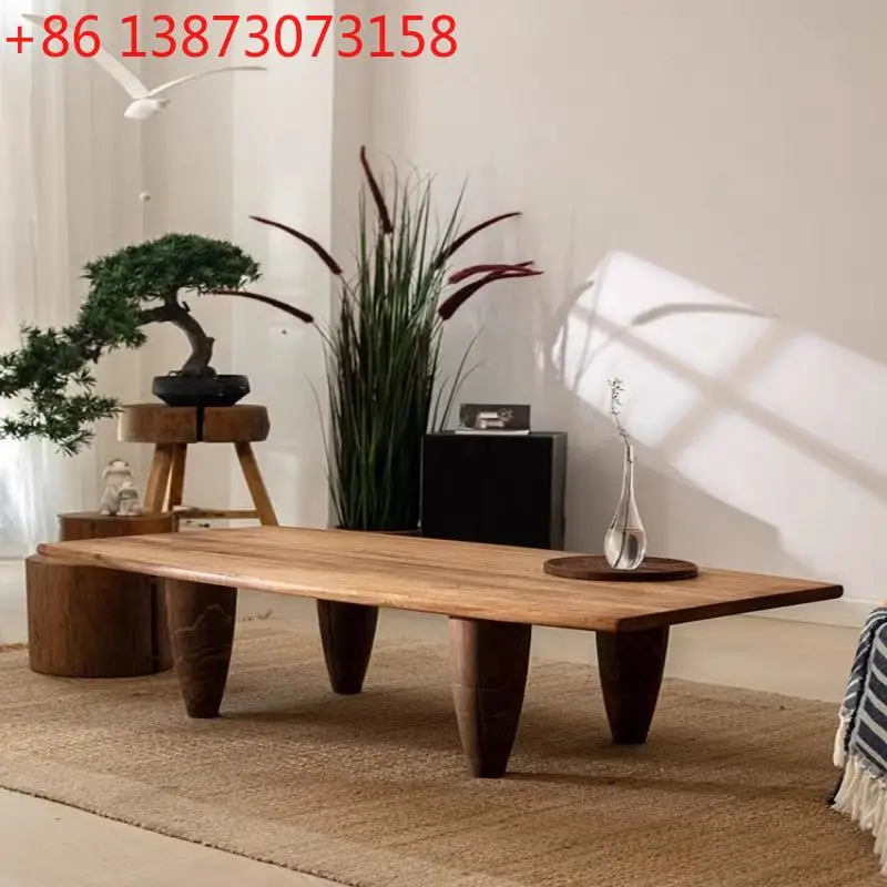 

Журнальный столик в японском ретро-стиле, угловой столик для гостиной, бытовой маленький столик из цельного дерева, простой тип сидения для спальни, ваби ***