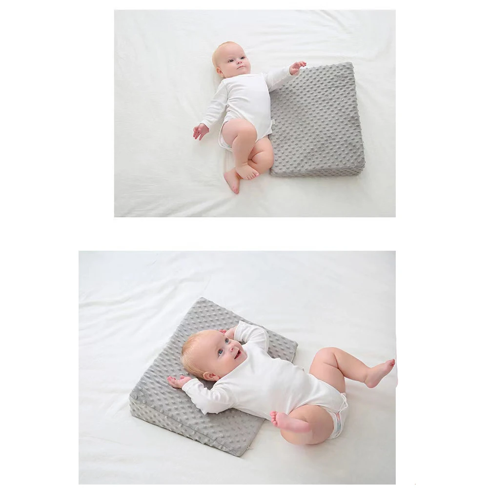 Wedge bed pillow with memory foam top Baby anti vomit slope pillow Sleep well Baby body support anti vomit bed