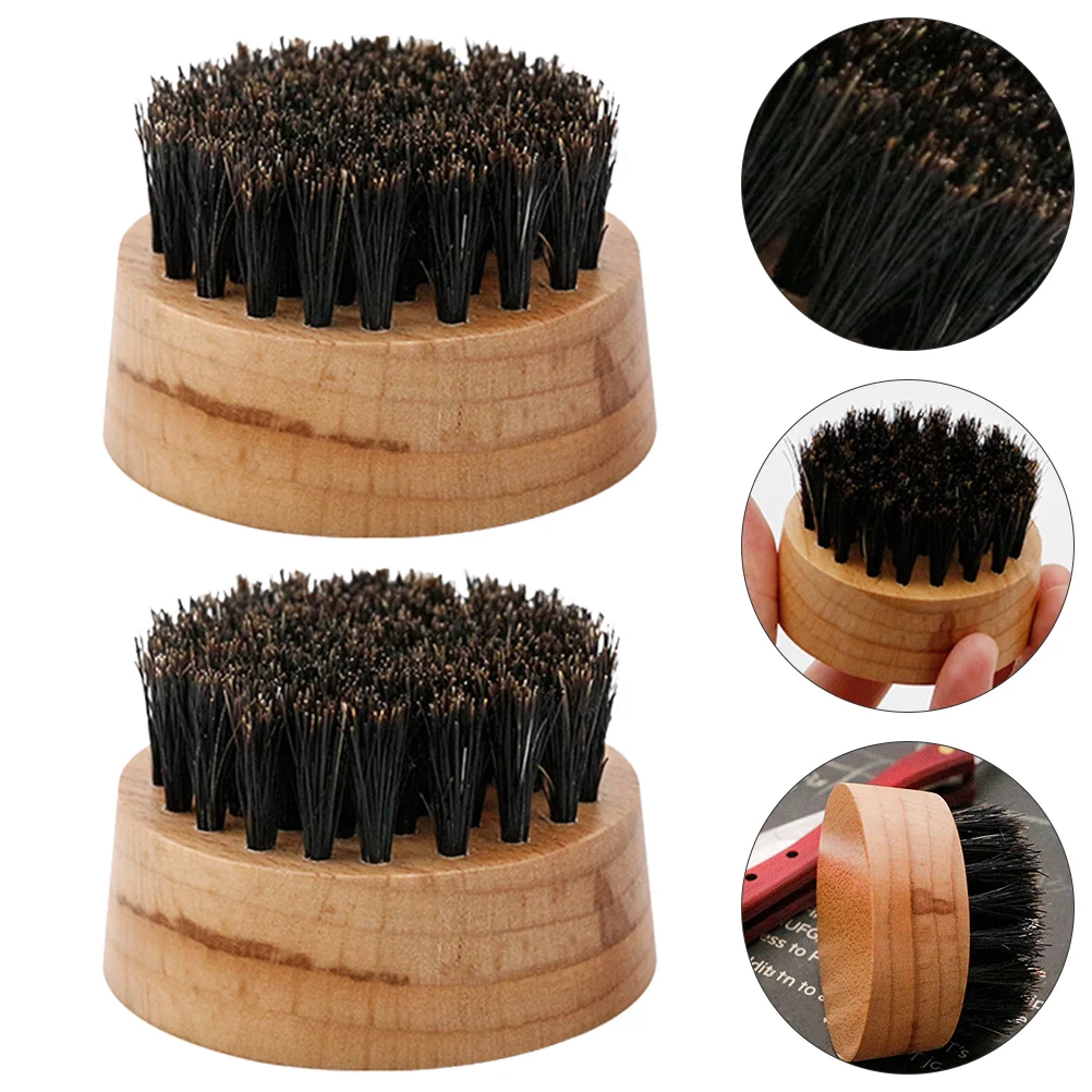 3 Pcs Beard Brush Male Care Supplies Personal Shaving for Men Beech Boar Bristle