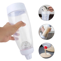 1000ml Manual Batter Mixing Bottle Batter Dispenser Sauce Squeeze Bottle Baking Funnel Mixing Tool Cake Pie Kitchen Accessories