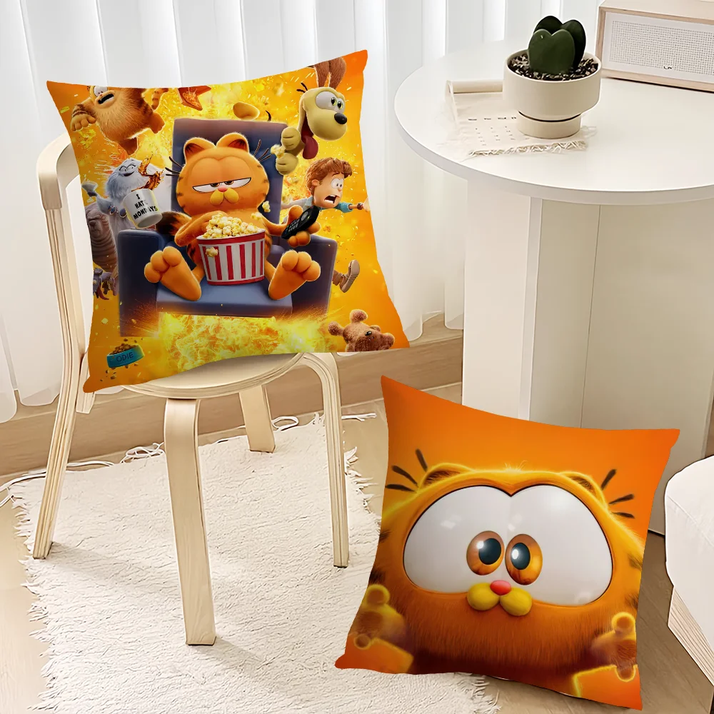 Cartoon The G-Garfields cushion cover Living Room Accent Couch Back Support Square Lounge Restful Nap Companion Pillow Case