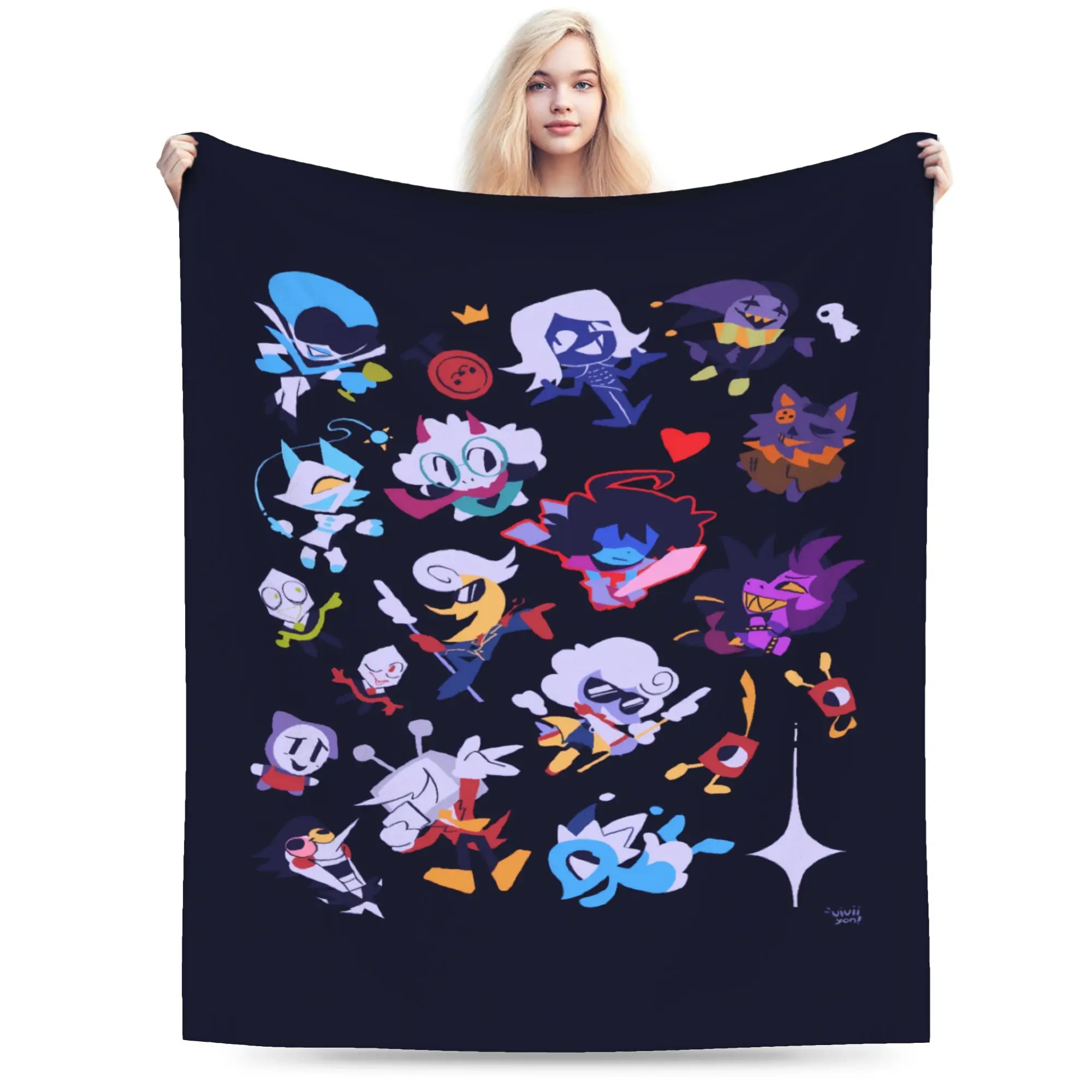 Deltarune Game Blanket Quality Soft Warm  Bedding Throws Winter Kids Adult Outdoor Fashion Bedspread