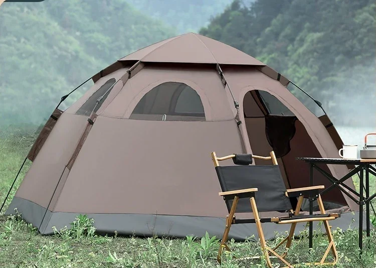 Fully automatic folding camping tent for 1-4 person