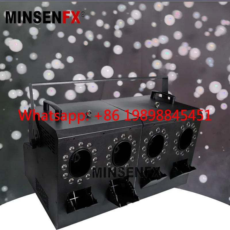 Machine 4 Holes Smoke Bubble Colorful Led Fog No Spill Maker Dmx for Stage Performance Party Wedding Event Indoor Outdoo