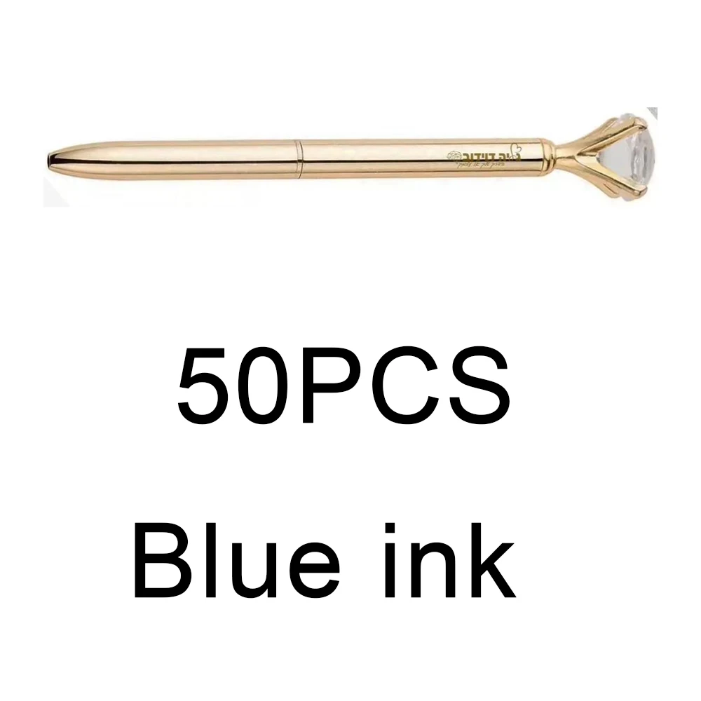 

50PCS Party Personalized Pen Laser Engraved Labels With Diamond Decorations Outdoor Wedding Accessories Giveaways Small Gifts