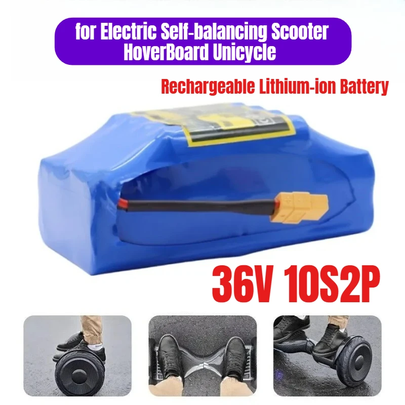 

High-quality Battery 36V 4.4Ah 10s2p Rechargeable Lithium-ion Battery for Electric Self-balancing Scooter HoverBoard Unicycle