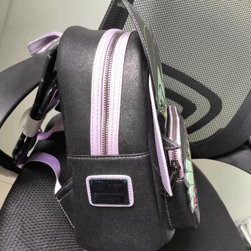 متوفر في المخزون حقيبة ظهر ديزني Maleficent Black Witch Sleeping Beauty حقيبة عصرية يومية هدية عيد ميلاد للفتيات