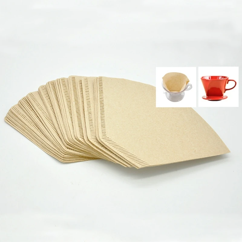 Coffee Filter Paper Set Disposable Unbleached Environmently Friendly Filter
