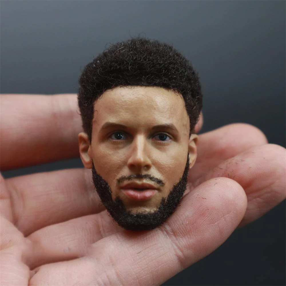 

1/6 Man Male Basketball Superstar The Greatest 3-point Shot Curry Point Guard Hair Transplant 100% Handmade Craft For Fans DIY