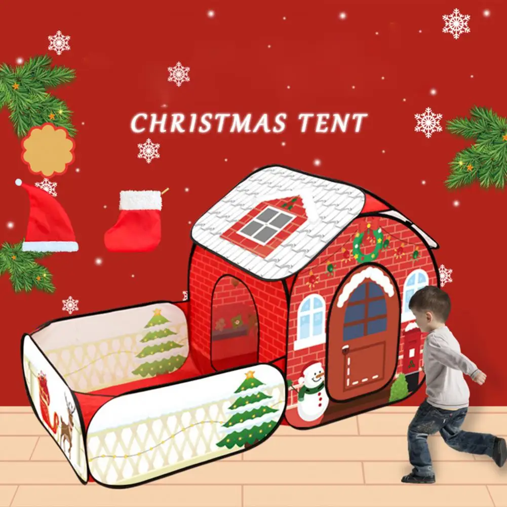 Kids Play Tent Christmas Stocking for Kids Play Area Children Tent for Birthday Parties Christmas-themed Kids Play Toy Tent